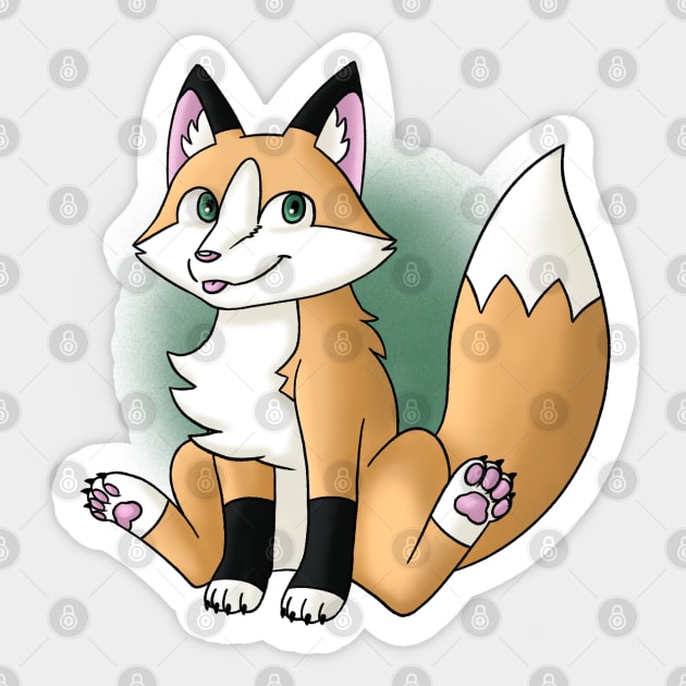 Fox Blep Sticker by Firestorm Fox